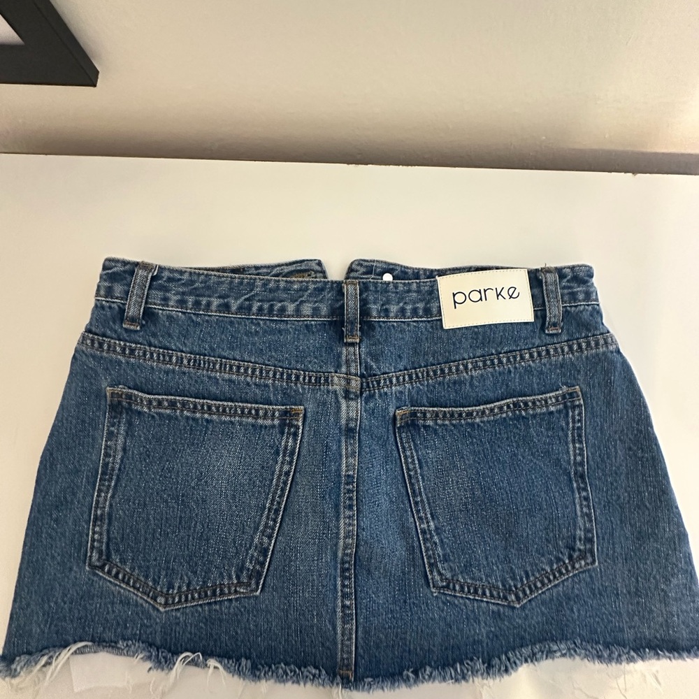 Parke Denim Mini Skirt